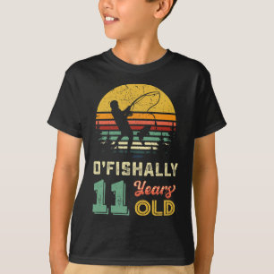 T-shirt Officiellement 11 ans de pêche pour un 11ème anniv