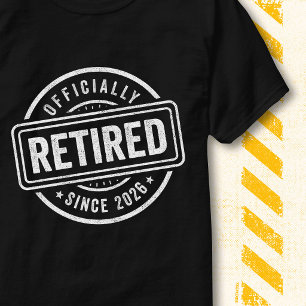 T-shirt Officiellement à la retraite Citation Vintage 2026