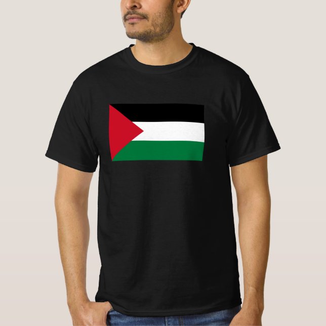 T-shirt officiellement le drapeau de l'État de Palestine (Devant)