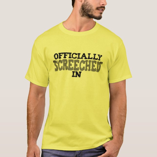 T-shirt Officiellement poussé des cris perçants dedans (Devant)