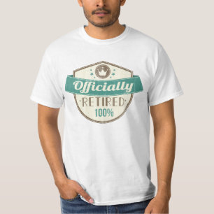 T-shirt Officiellement retiré, retraite de cru de 100 pou