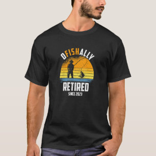 T-shirt Officiellement retraité 2023 Pêche Retraite 2