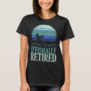 T-shirt Officiellement retraité Pêche Rétro Retraite Papa