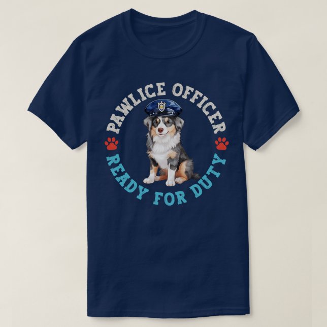 T-shirt Officier australien Pawlice (Design devant)