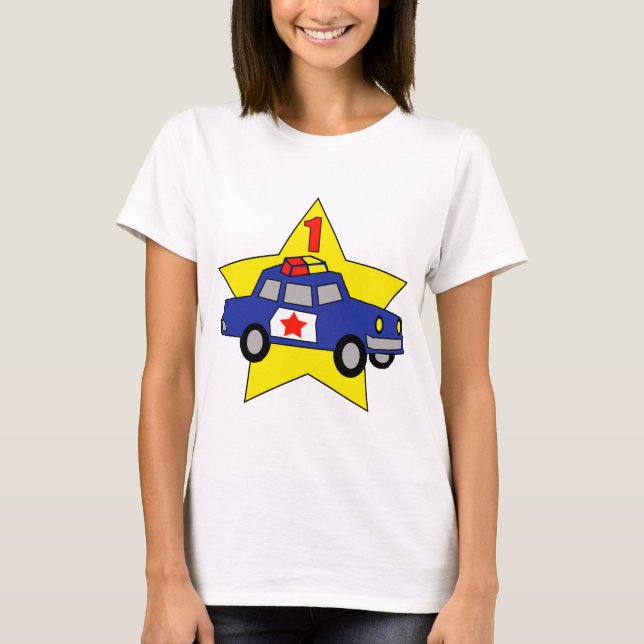 T-shirt Officier de police 1er anniversaire (Devant)