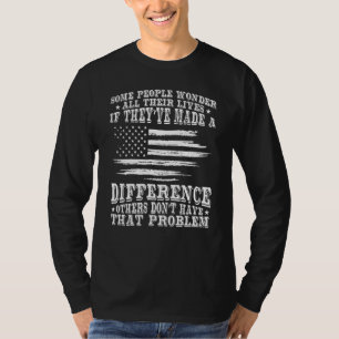 T-shirt Officier de police Blue Line We Make A Difference