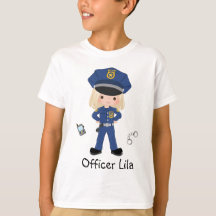 Officier de police féminin personnalisé