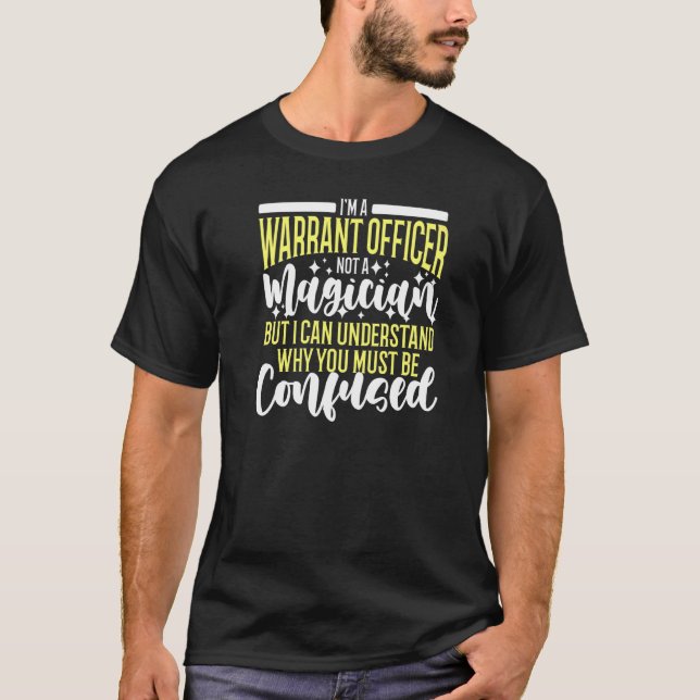 T-shirt Officier D'Ordonnance Pas Un Magicien Officier D'O (Devant)