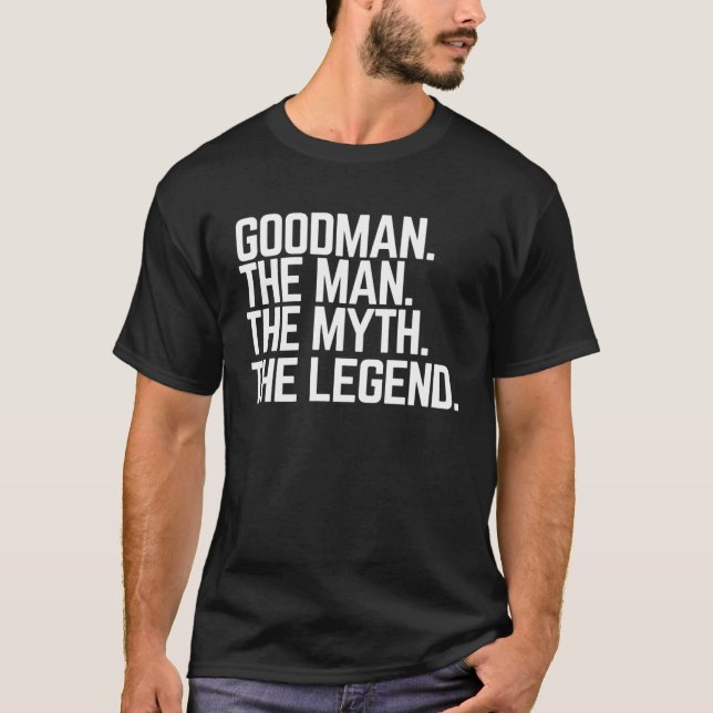 T-shirt Officier Goodman L'Homme Le Mythe Le Héros De La L (Devant)