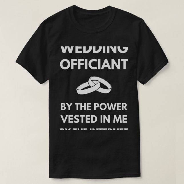 T-shirt Officier Mariage drôle (Design devant)