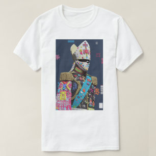 T-shirt Officier Militaire Cyber Art Glitch Futuriste Voxe