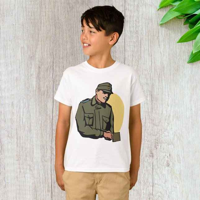 T-shirt Officier militaire Soldat de l'Armée rétro (Créateur téléchargé)