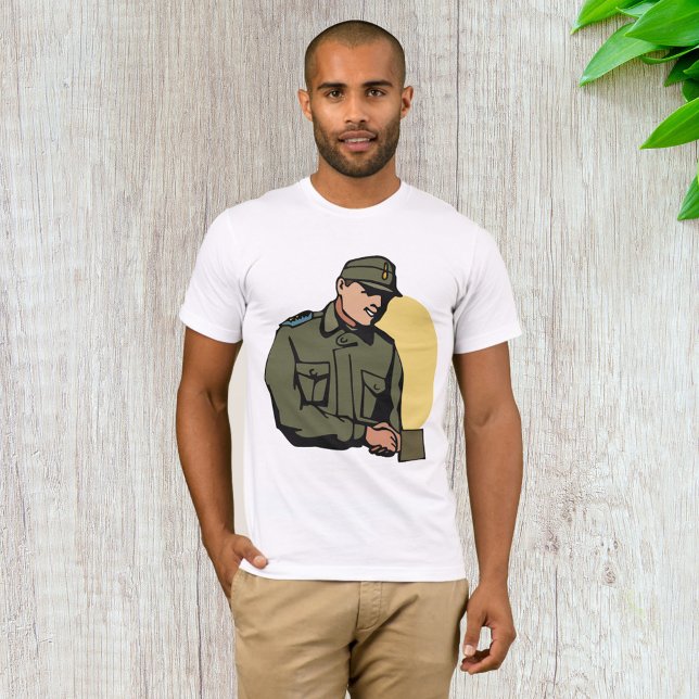 T-shirt Officier militaire Soldat de l'Armée rétro (Créateur téléchargé)
