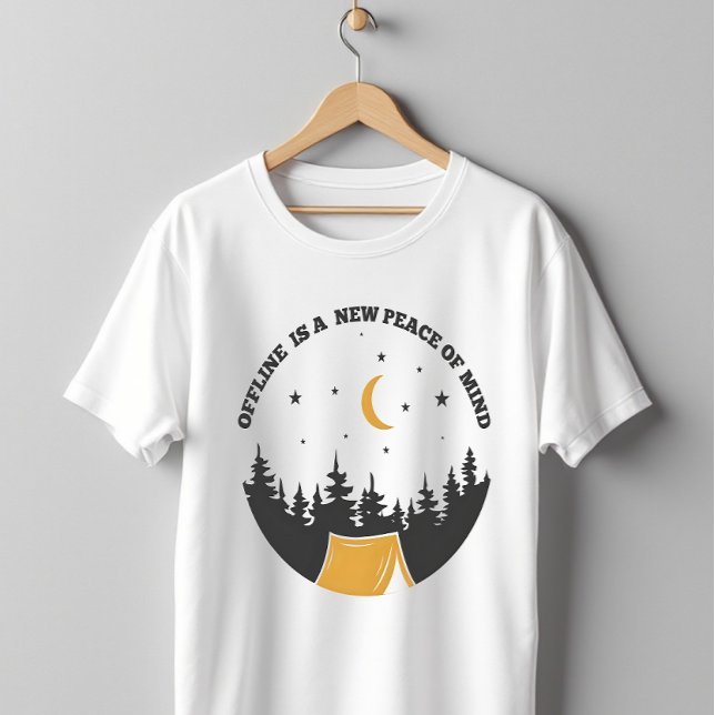T-shirt Offline Peace Of Mind Camping (Créateur téléchargé)