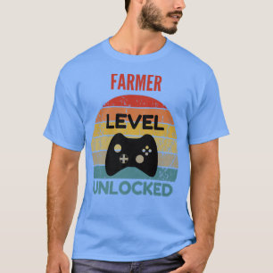 T-shirt Offre de joueur déverrouillé de niveau agricole po
