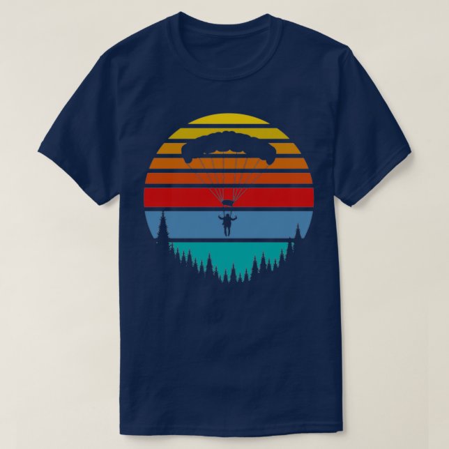 T-shirt Offre d'instructeur de parachutisme en parachute (Design devant)