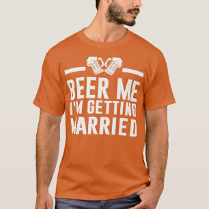 T-shirt Offre moi une bière, je me marie, mariée, mari, en
