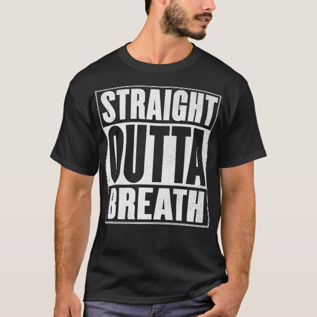 T-shirt Offre Outta Breath Pour Marathon Runner Cyclist Fu (Devant)