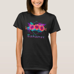 T-shirt Offres de vacances en Fleurs tropicales aux Bahama