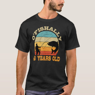 T-shirt O'Fishally 48 Ans Pêche Anniversaire Thème Par