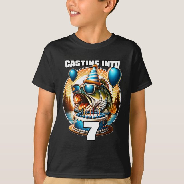 T-shirt O'fishally 7 Ans Anniversaire de pêche 7ème Annive (Devant)