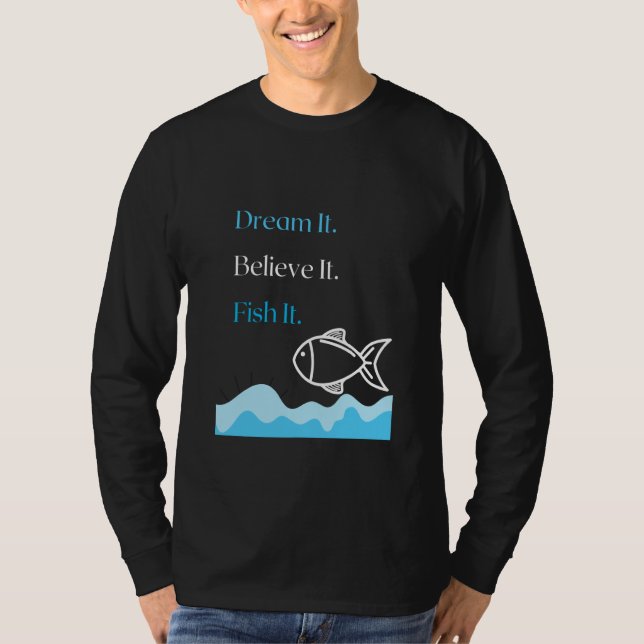 T-shirt O'fishally Retired Fishing Retirement Fishers Fish (Devant)