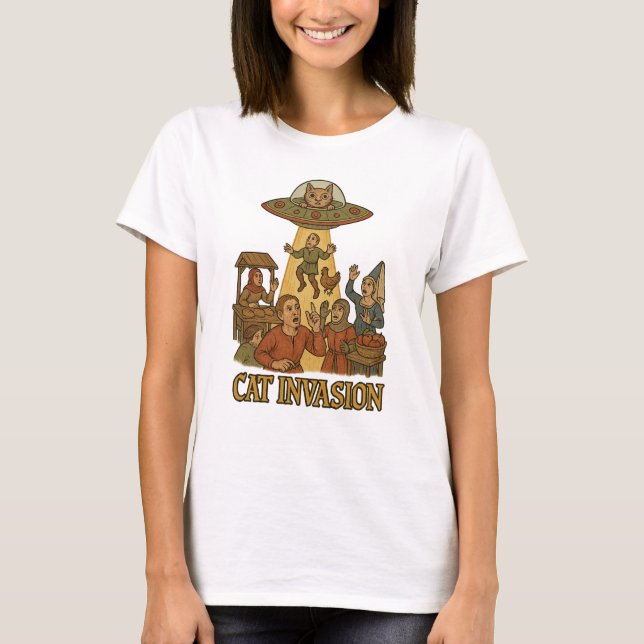 T-shirt OFO Invasion de chats (Devant)