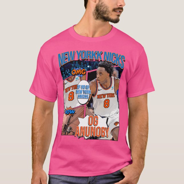 T-shirt Og Anunoby Basketball Knicks d'art 1 (Devant)