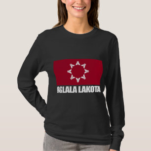 T-shirt Oglala Lakota Drapeau