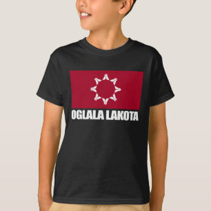 T-shirt Oglala Lakota Drapeau