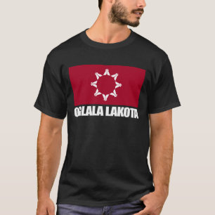 T-shirt Oglala Lakota Drapeau