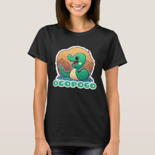 T-shirt Ogopogo vert mignon Monster du lac Okanagan
