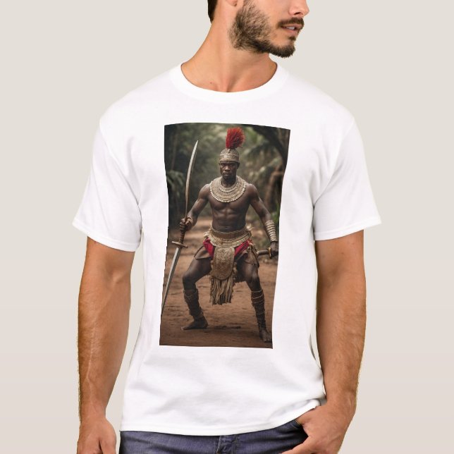 T-shirt Ogum (Ogun) - Le guerrier inflexible du fer (Devant)
