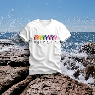 T-shirt Ogunquit Maine Rainbow Lobsters