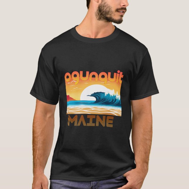 T-shirt Ogunquit Retro Vintage Souvenir Vêtements - Ogunqu (Devant)