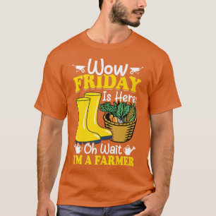 T-shirt Oh attendez, je suis un fermier drôle ferme tracte