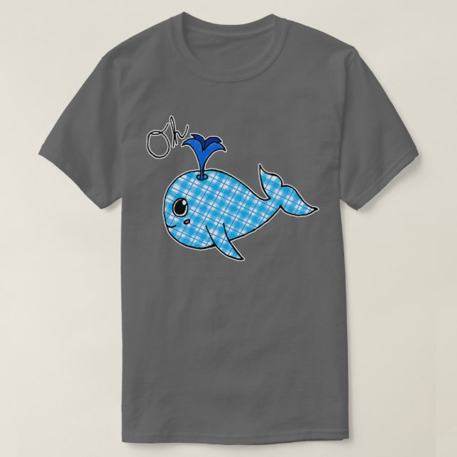 T-shirt Oh Baleine Plaidimals (Design devant)