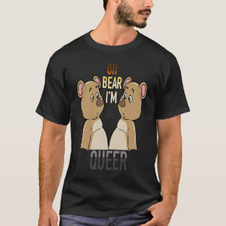 T-shirt Oh Bear Je suis gay avec le drapeau de l'ours gay