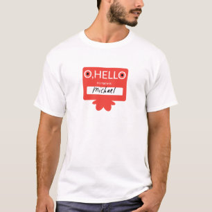 T-shirt Oh bonjour mon nom est Michael