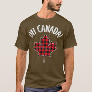 T-shirt Oh Canada ! Feuille d'érable pliée canadienne en d