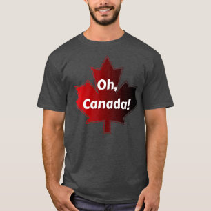 T-shirt Oh Canada Fierté canadienne Feuille d'érable Fête