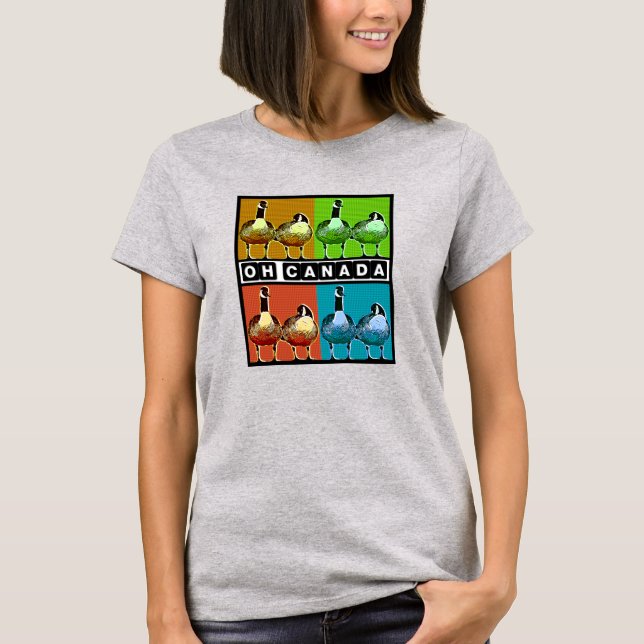 T-shirt Oh Canada - Oies du Canada (Devant)