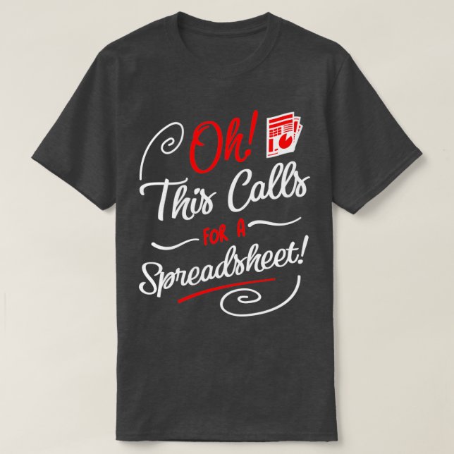 T-shirt Oh ceci demande un devis fiscal amusant pour une f (Design devant)