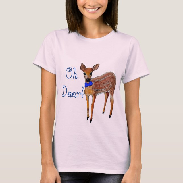 T-shirt "Oh chemise de faon de cerfs communs" (Devant)