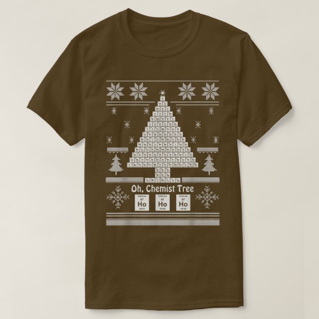 T-shirt Oh Chemist Tree Chemistère Chimie Science Chris (Design devant)