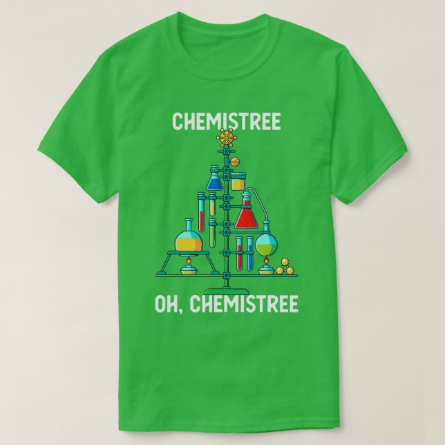 T-shirt Oh Chemistree Funny Christmas ree Chemise Chemis (Design devant)