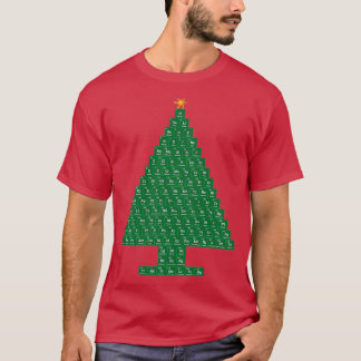 T-shirt Oh Chemistree Tableau Périodique Arbre de Noël