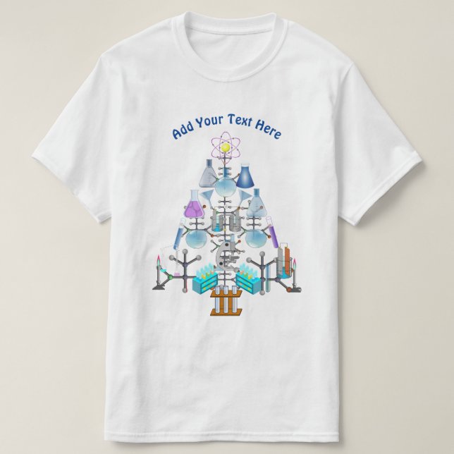 T-shirt Oh Chemistry, Oh Chemist Tree Noël (Design devant)