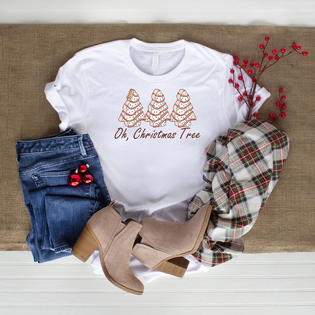 T-shirt Oh Christmas Tree Cake moderne vacances (Créateur téléchargé)