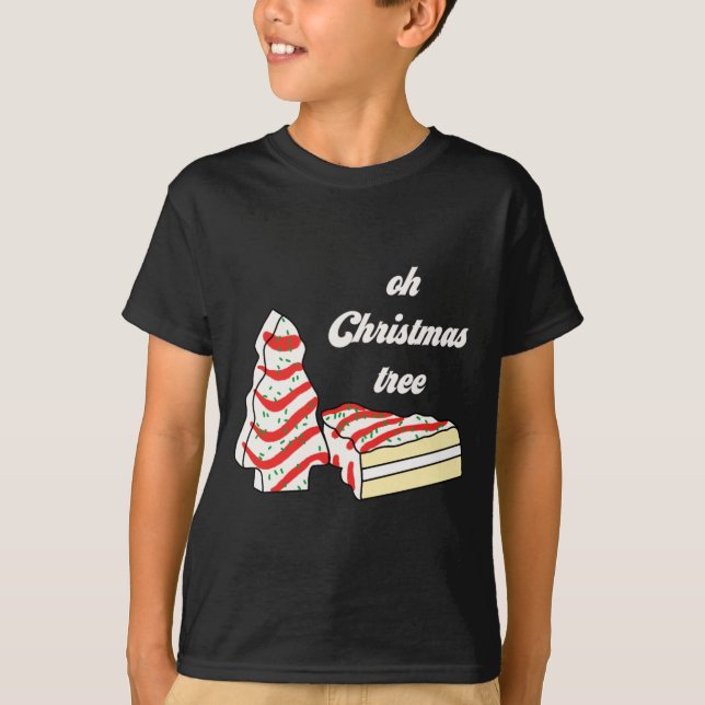 T-shirt Oh Christmas Tree Cakes Debbie Funny Christmas Sna (Devant)